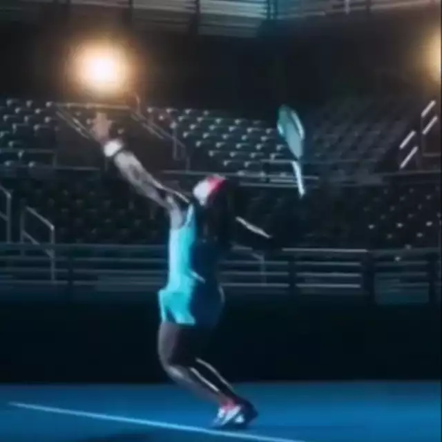Torque tennis serve