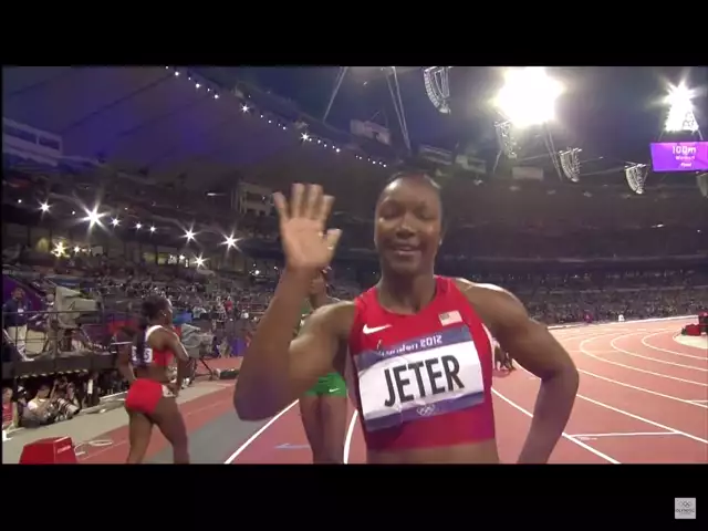 2012 100m final women Jeter Fraser-price
