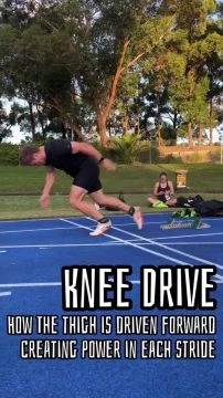 Knee drive sprinting