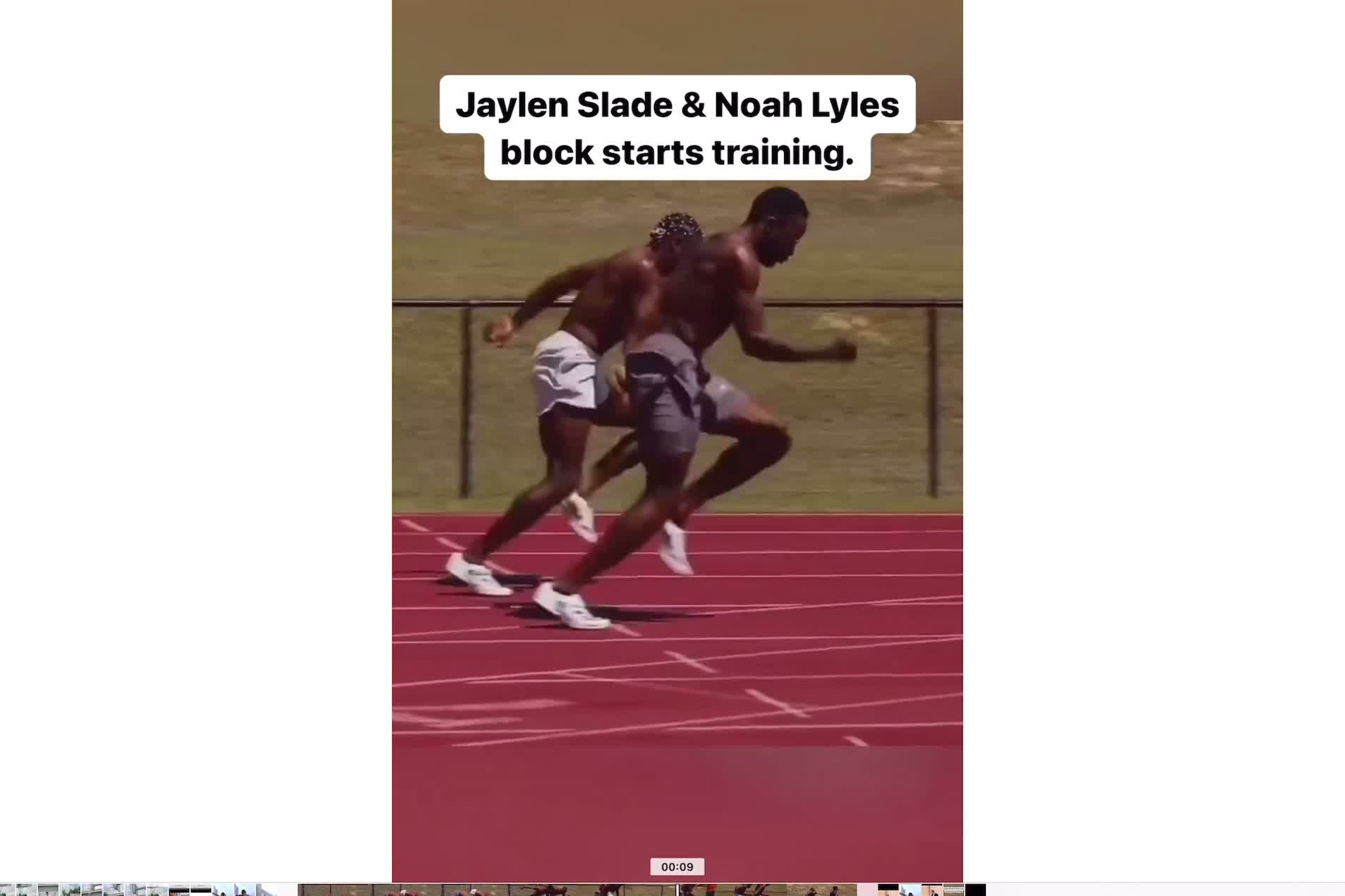 Non members Ppv, Arm movement and sprinting Lyles