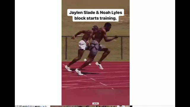 Non members Ppv, Arm movement and sprinting Lyles