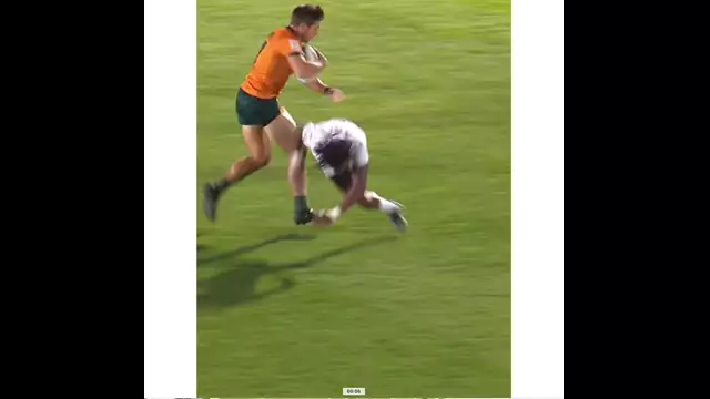 Up leg down leg change of direction field sport rugby
