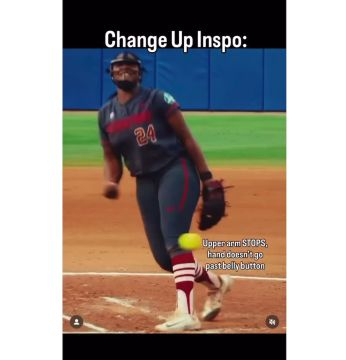 Softball pitch video heel to heel go and stop